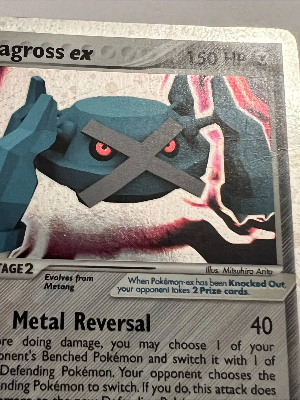 2004 Ultra Rare Metagross Ex Holo 95/101 Hidden Legends Pokémon Card